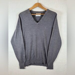 Dior Men's Charcoal V-Neck Sweater